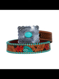 Wild Horse Boutique Belts The Freestone Tooled Leather Belt