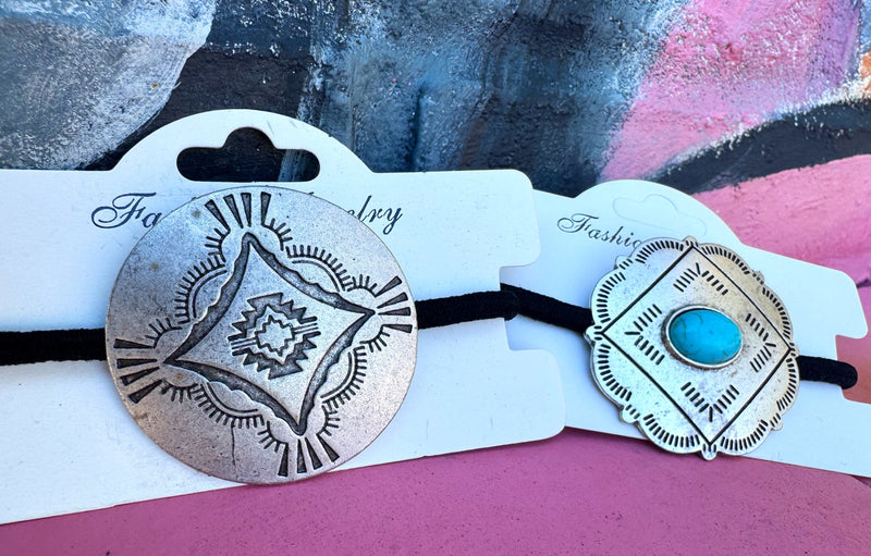 Wild Horse Boutique Accessories Concho Ponytail Holder