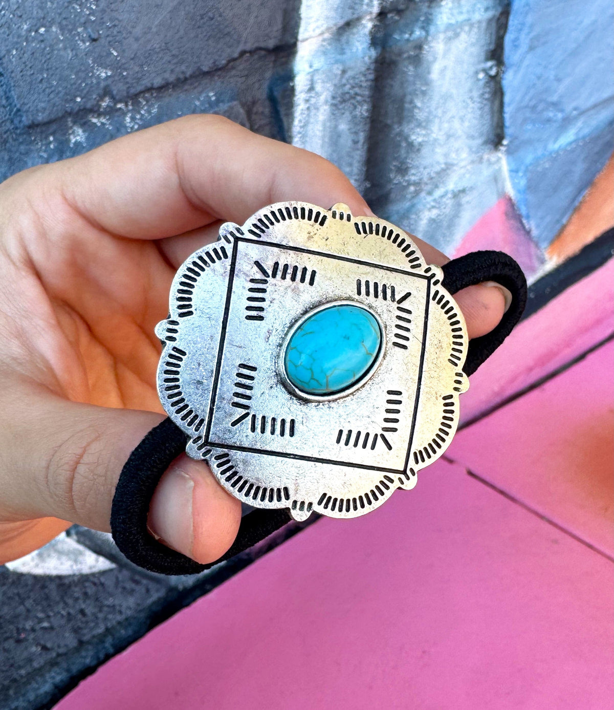 Wild Horse Boutique Accessories Concho Ponytail Holder