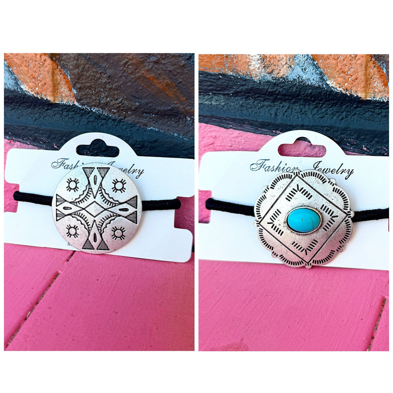 Wild Horse Boutique Accessories Concho Ponytail Holder