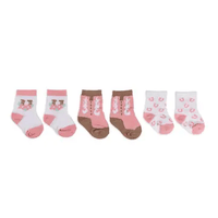 Wild Horse Boutique Baby Socks Trio Bloomin’ Boot