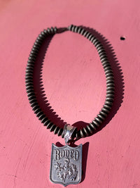 Wild Horse Boutique Big Necklace with Rodeo Pendant