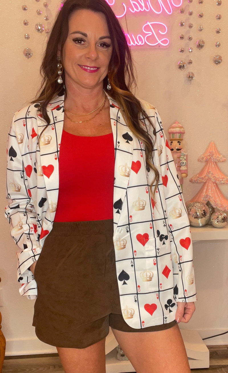 Wild Horse Boutique Blazer The Queen of Hearts Blazer