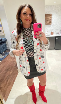Wild Horse Boutique Blazer The Queen of Hearts Blazer