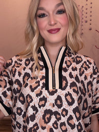 Wild Horse Boutique Blouse Leopard Blouse