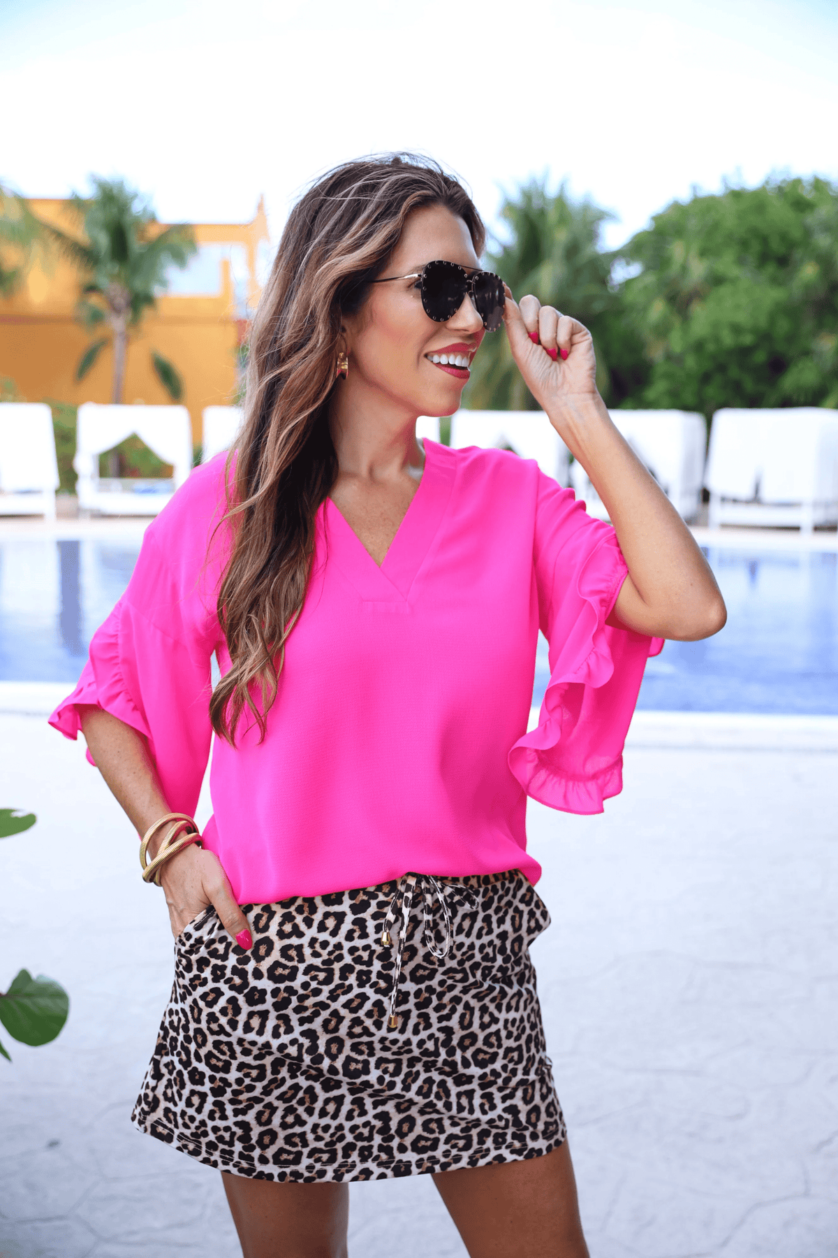 Wild Horse Boutique Blouse The Amy Ruffle Blouse