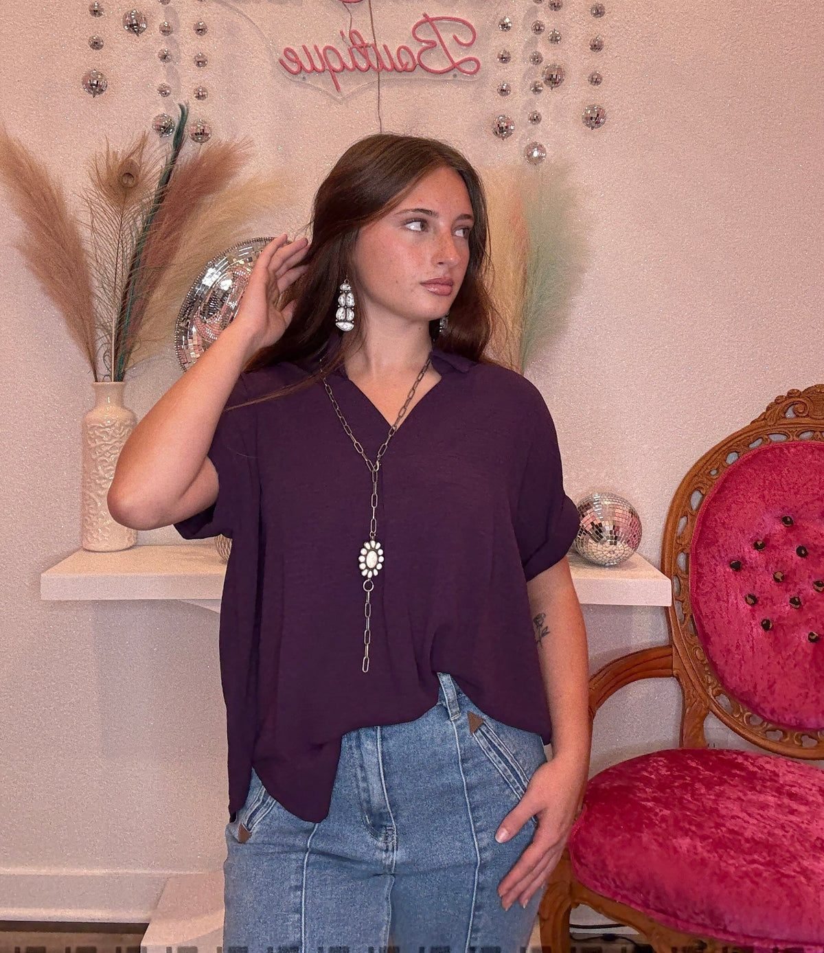 Wild Horse Boutique Blouse The Dottie Blouse