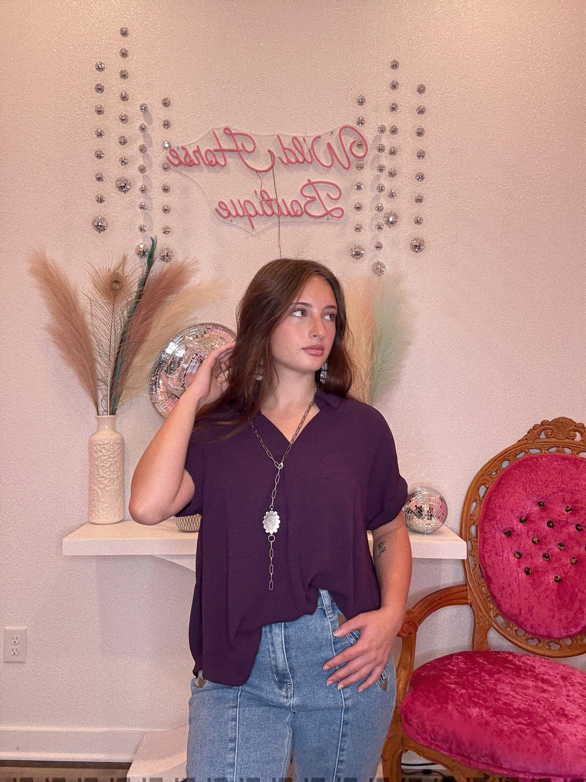 Wild Horse Boutique Blouse The Dottie Blouse