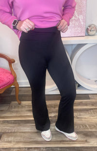 Wild Horse Boutique Bottoms Amanda Flare Black Leggings