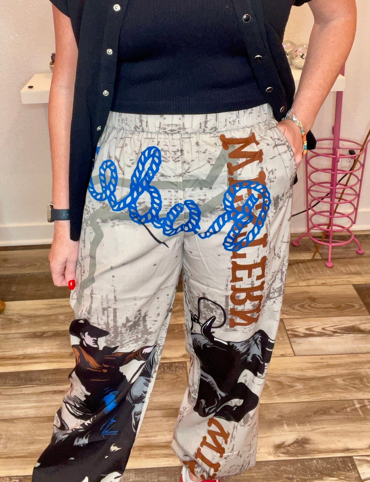 Wild Horse Boutique Bottoms Rodeo Print Joggers