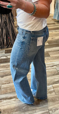 Wild Horse Boutique Bottoms The Denim Rhinestone Jeans