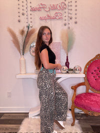 Wild Horse Boutique Bottoms The Leopard Barrel Jeans