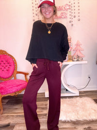 Wild Horse Boutique Bottoms Wide Leg SweatPants
