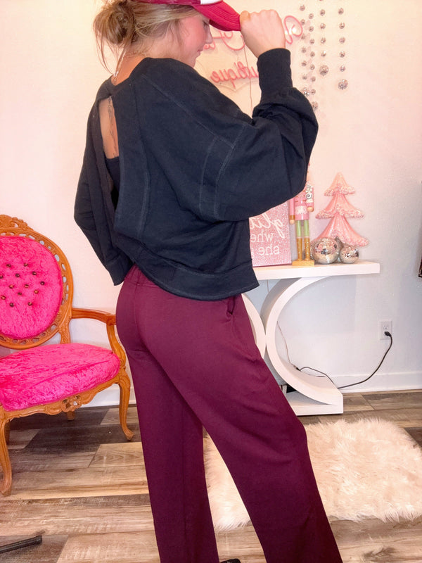 Wild Horse Boutique Bottoms Wide Leg SweatPants