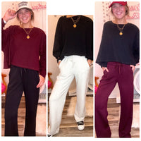 Wild Horse Boutique Bottoms Wide Leg SweatPants