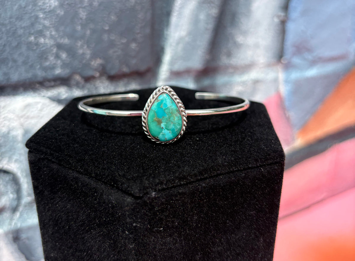 Wild Horse Boutique Bracelet Teardrop Turquoise Cuff