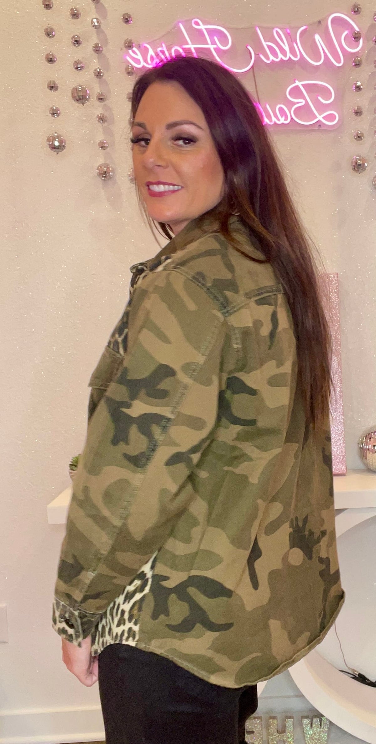 Wild Horse Boutique Camo & Leopard Jacket