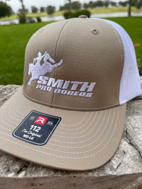 Wild Horse Boutique Cap Tan and White Smith Pro Rodeo Caps
