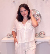 Wild Horse Boutique Clothing sets Cream Lounge Set