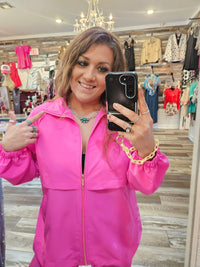 Wild Horse Boutique Clothing sets Hot Pink Wind Suit Set