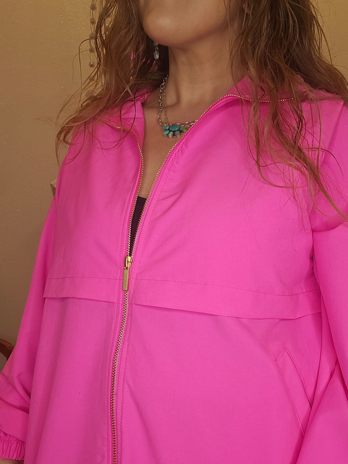 Wild Horse Boutique Clothing sets Hot Pink Wind Suit Set
