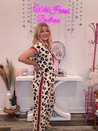 Wild Horse Boutique Clothing sets Red and Leopard Set