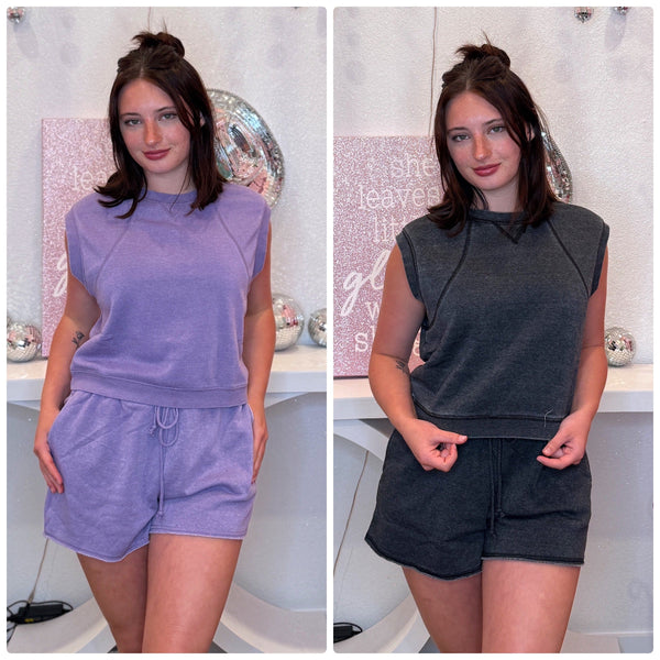 Wild Horse Boutique Clothing sets Sleeveless Jersey Set