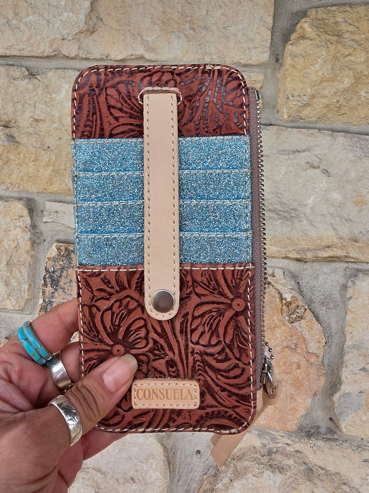 Wild Horse Boutique Consuela Turquoise Sally Card Organizer