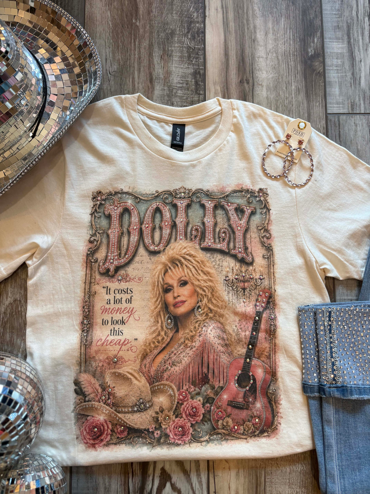 Wild Horse Boutique Cost a lot of Money Rhinestone Tee