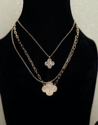 Wild Horse Boutique Diamond Clover Necklace