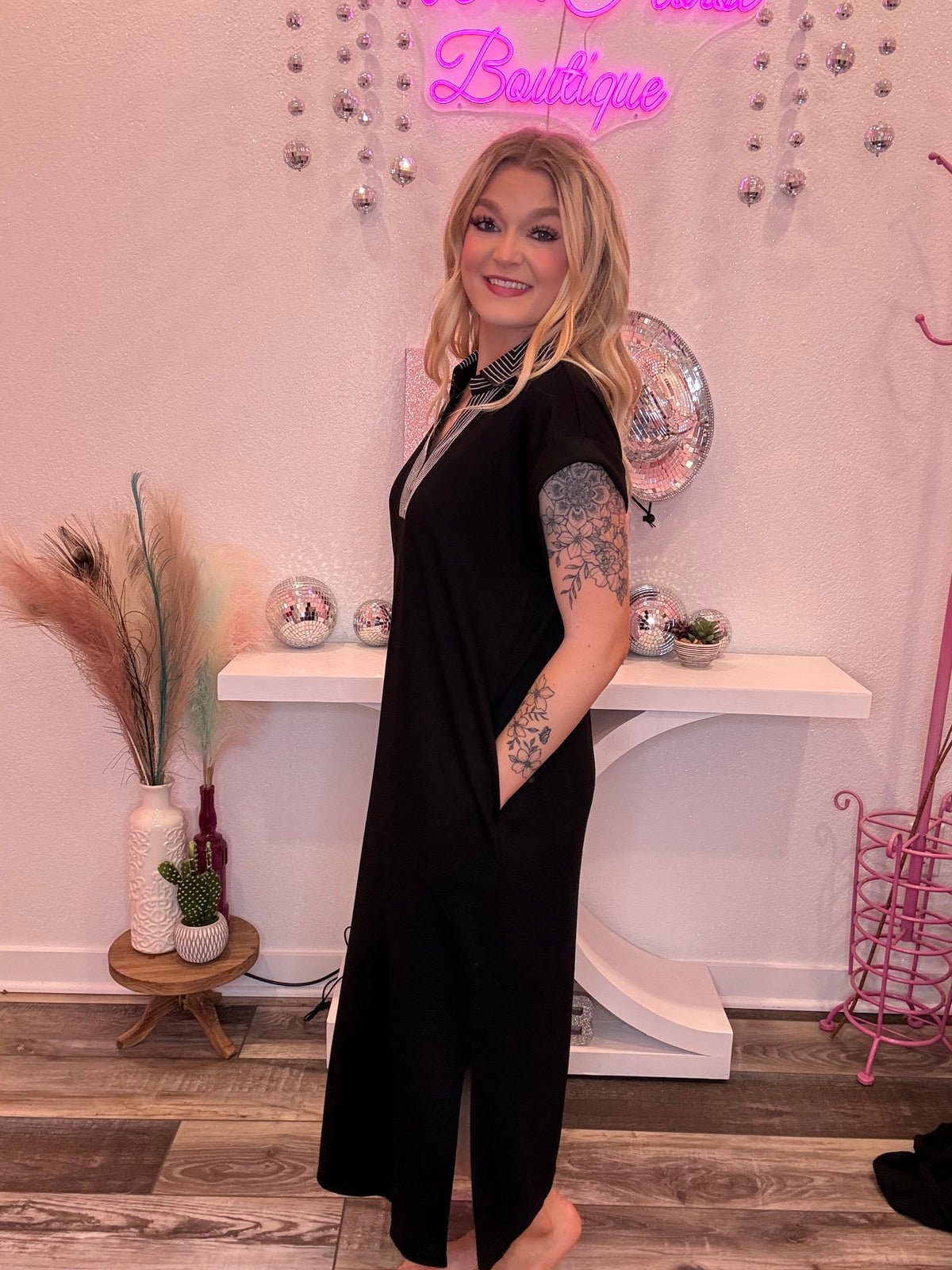 Wild Horse Boutique Dress Black Maxi Dress