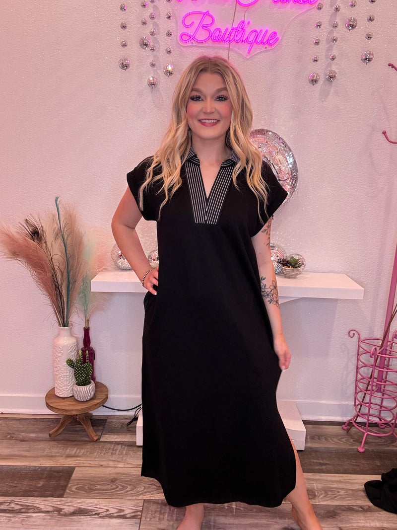 Wild Horse Boutique Dress Black Maxi Dress