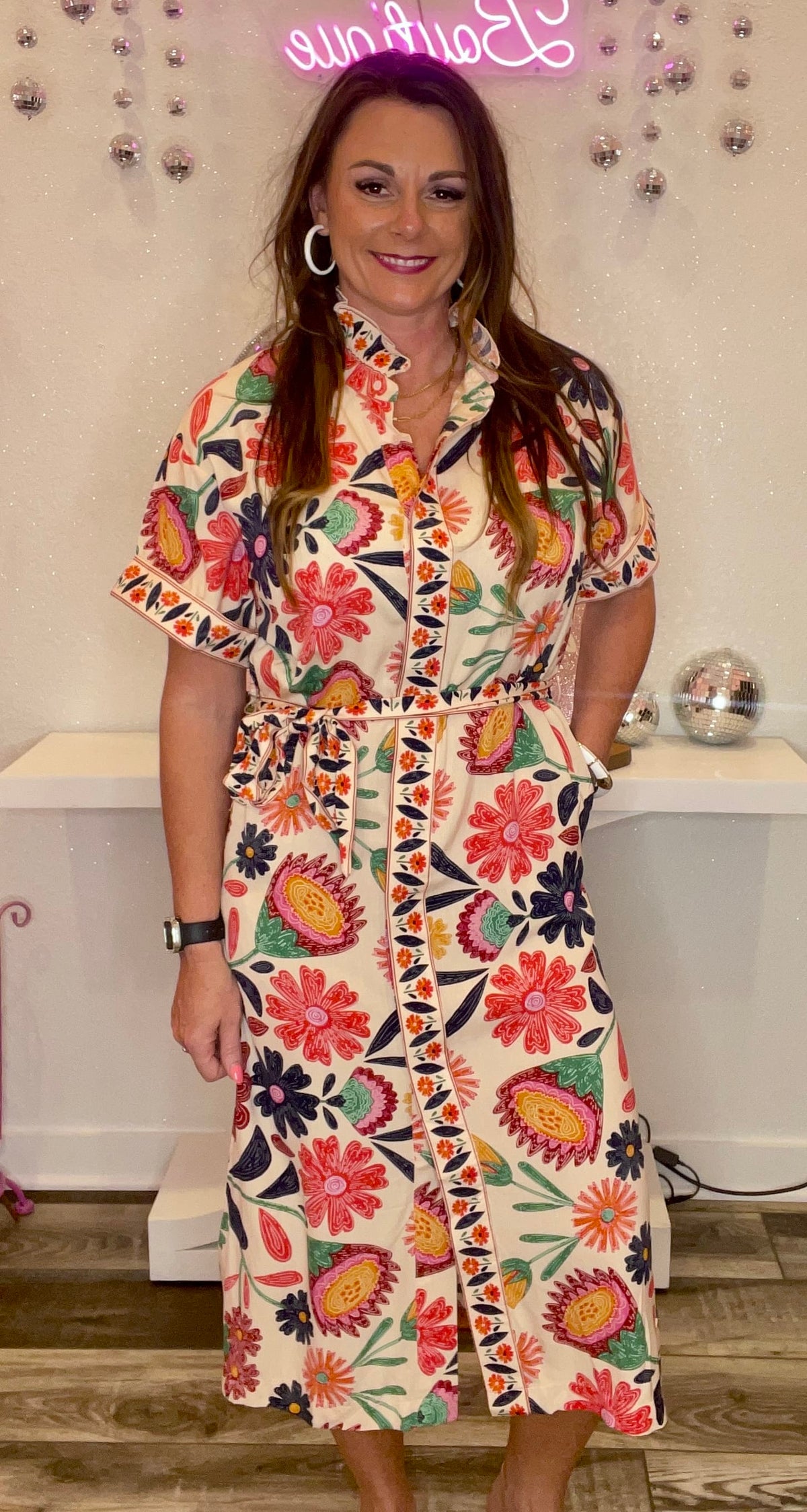 Wild Horse Boutique Dress Floral Summer Vibes Dress