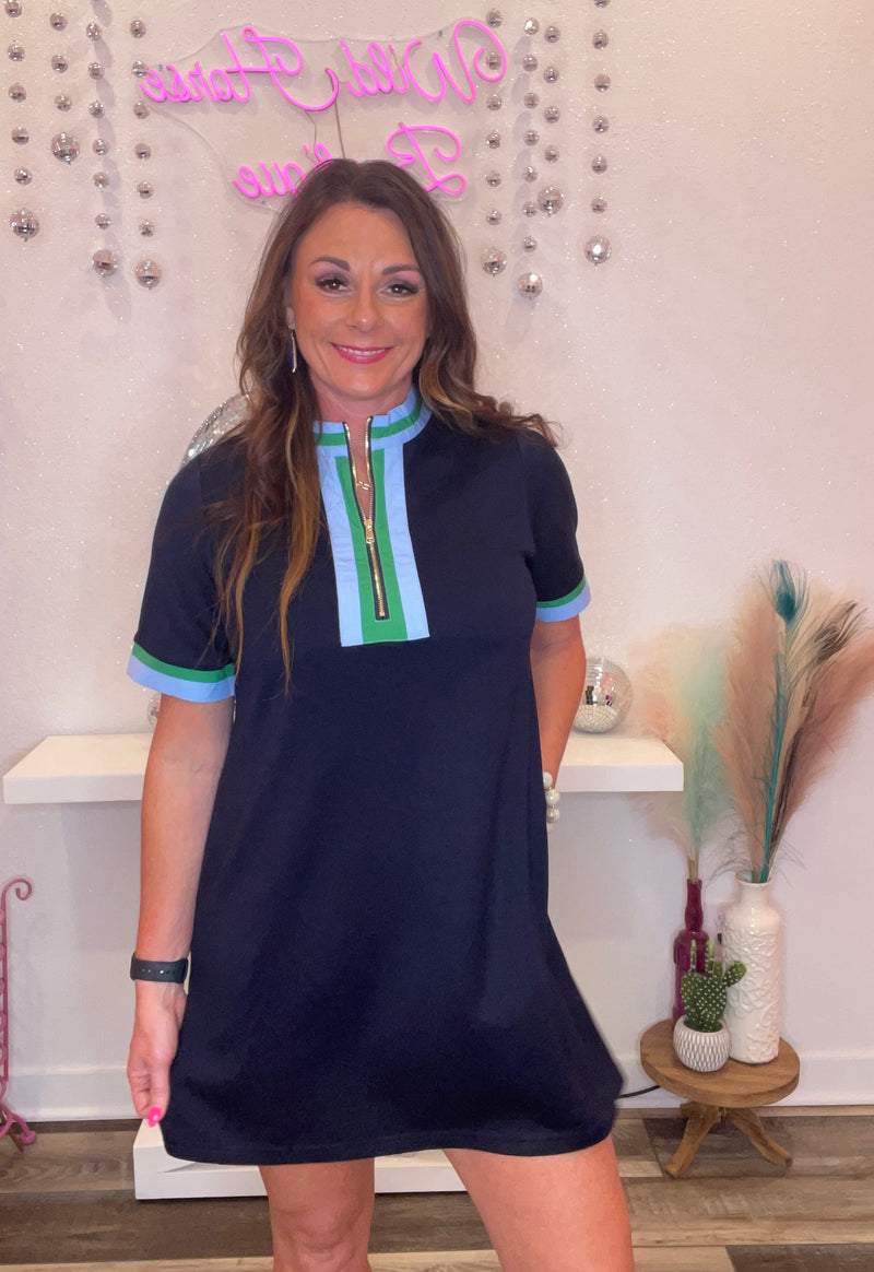 Wild Horse Boutique Dress Navy Dress
