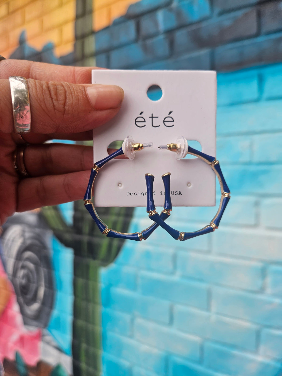 Wild Horse Boutique Earrings Bamboo Hoop Earrings