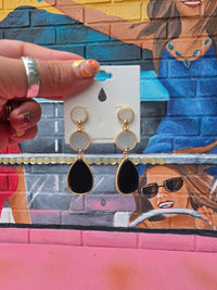 Wild Horse Boutique Earrings Teardrop Leather Earrings