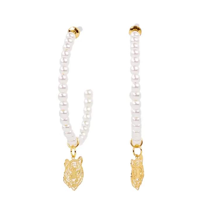 Wild Horse Boutique Earrings The Tiger Pearl Earrings