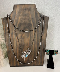 Wild Horse Boutique Genuine Horse Necklace with Stone