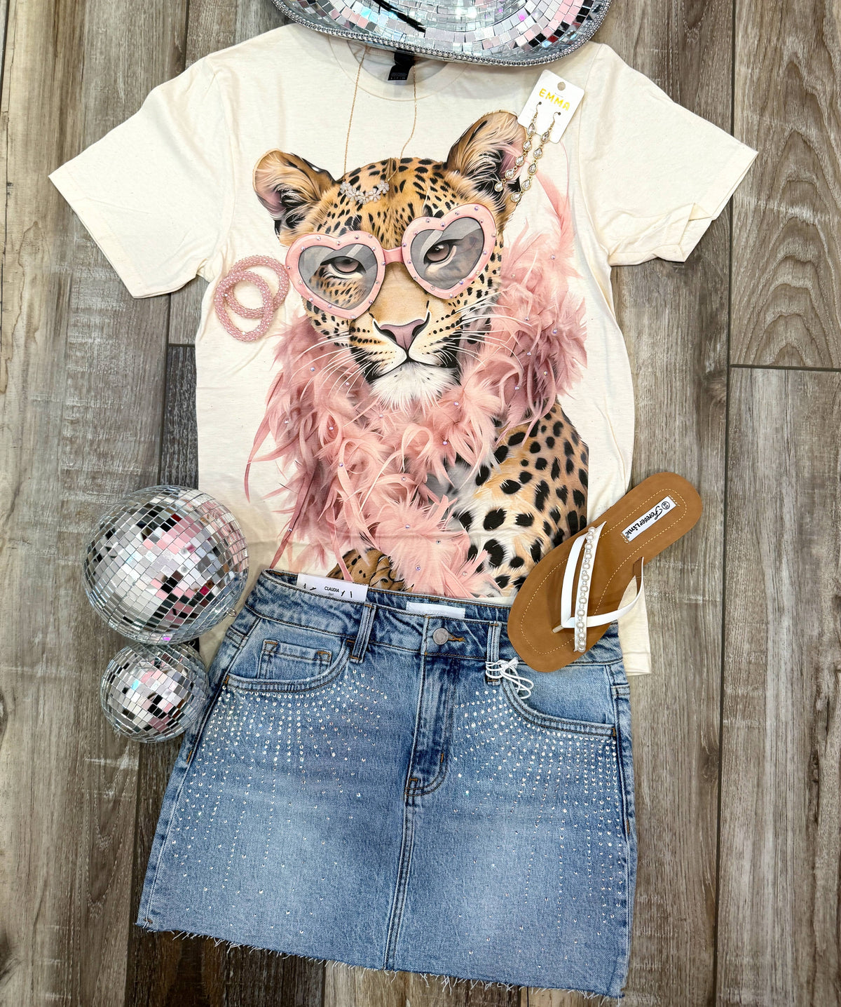 Wild Horse Boutique Graphic tshirt Fancy Leopard Tee