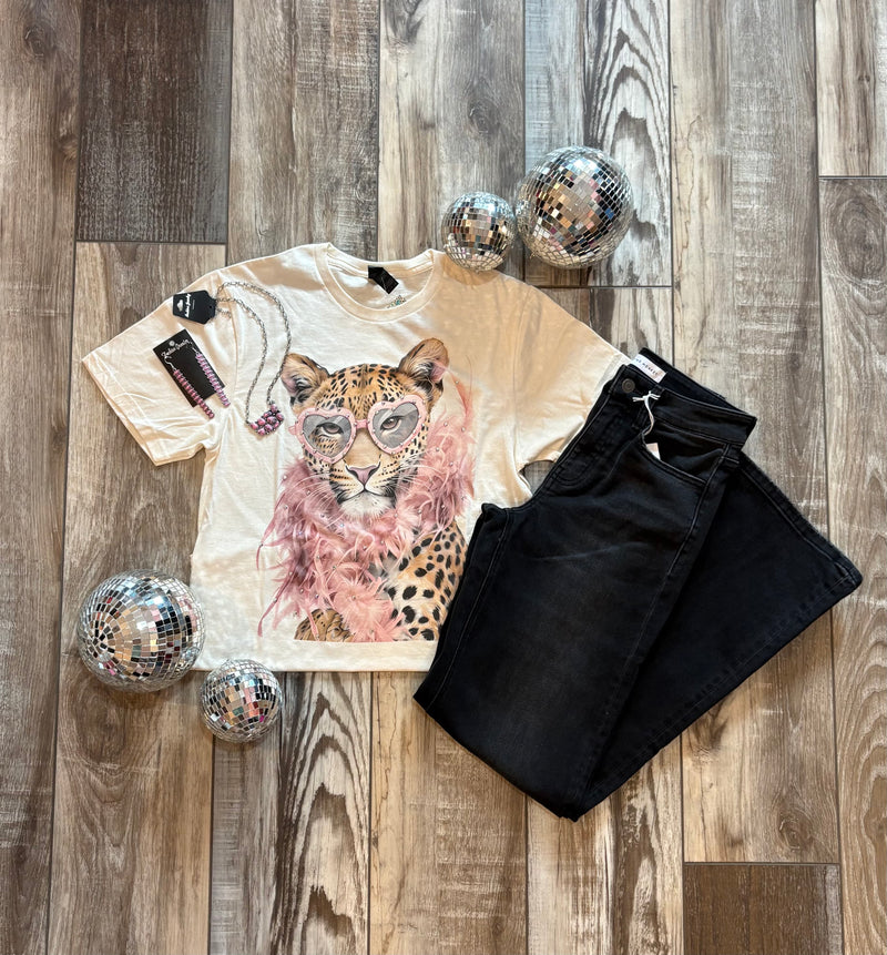 Wild Horse Boutique Graphic tshirt Fancy Leopard Tee
