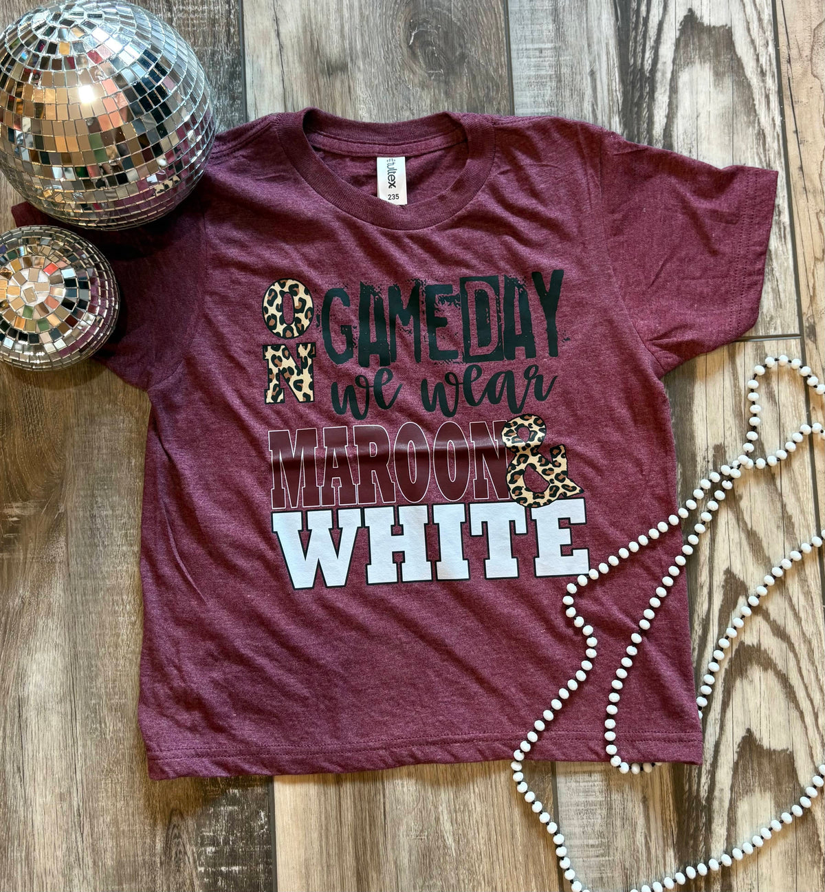 Wild Horse Boutique Graphic tshirt Maroon Gameday T-Shirt
