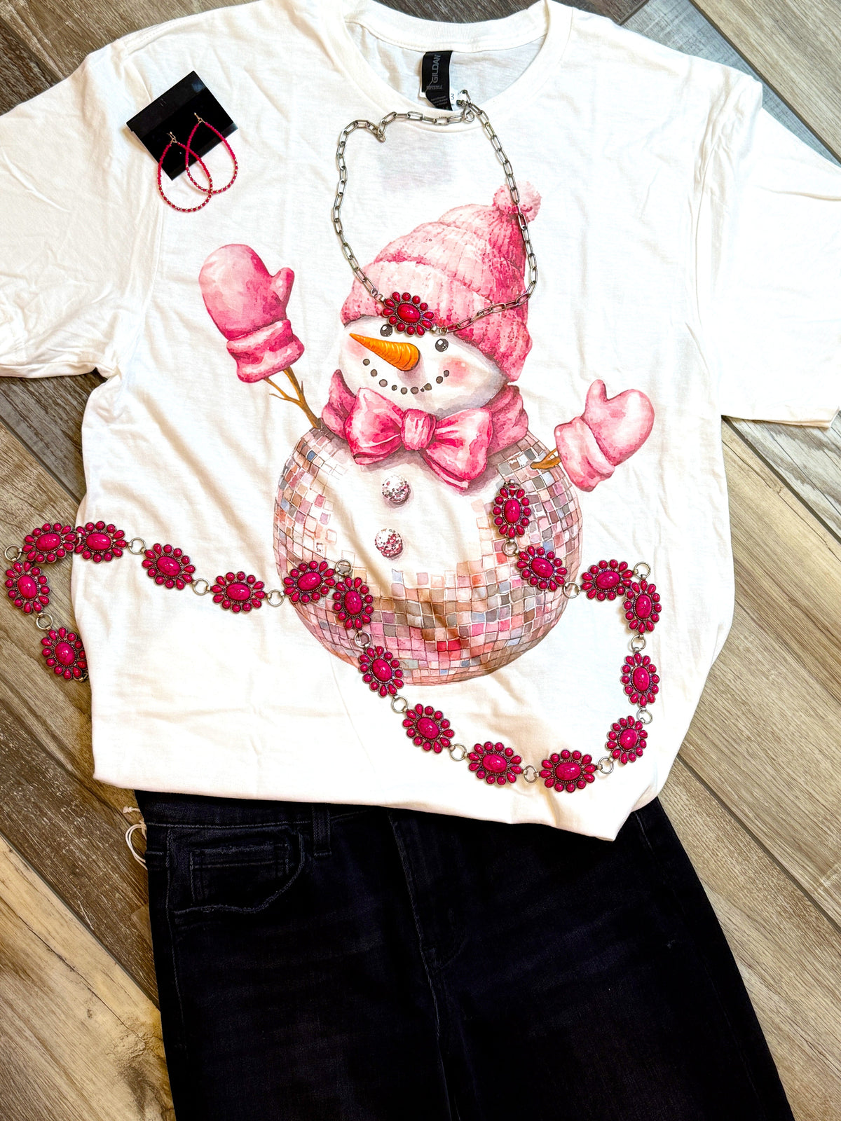 Wild Horse Boutique Graphic tshirt Snowman Tee