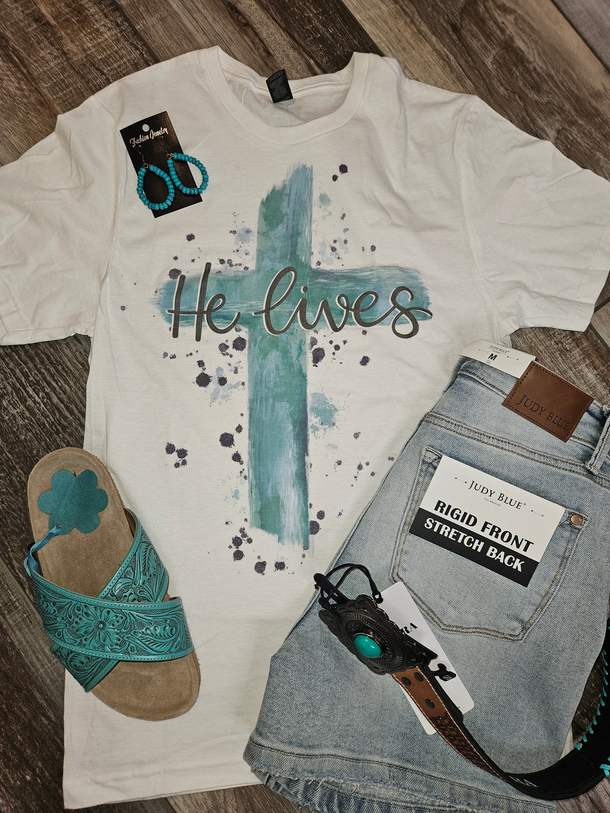 Wild Horse Boutique Graphic tshirt The He Lives Tee
