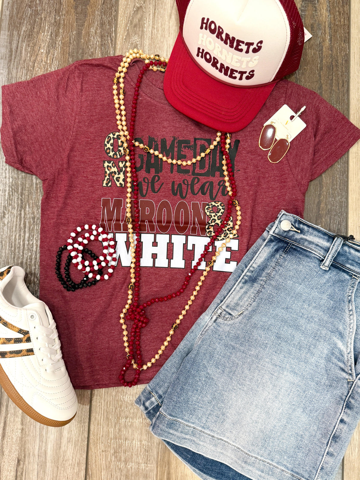 Wild Horse Boutique Graphic tshirt The Maroon Gameday Tee