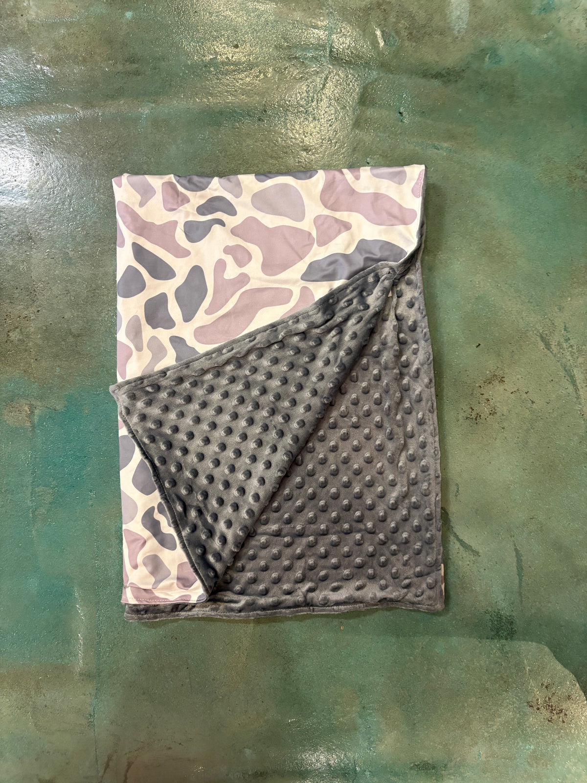 Wild Horse Boutique Grey Camo Baby Blanket