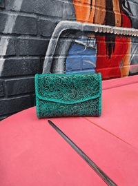 Wild Horse Boutique Handbags Mini Tooled Leather Hardy Purse