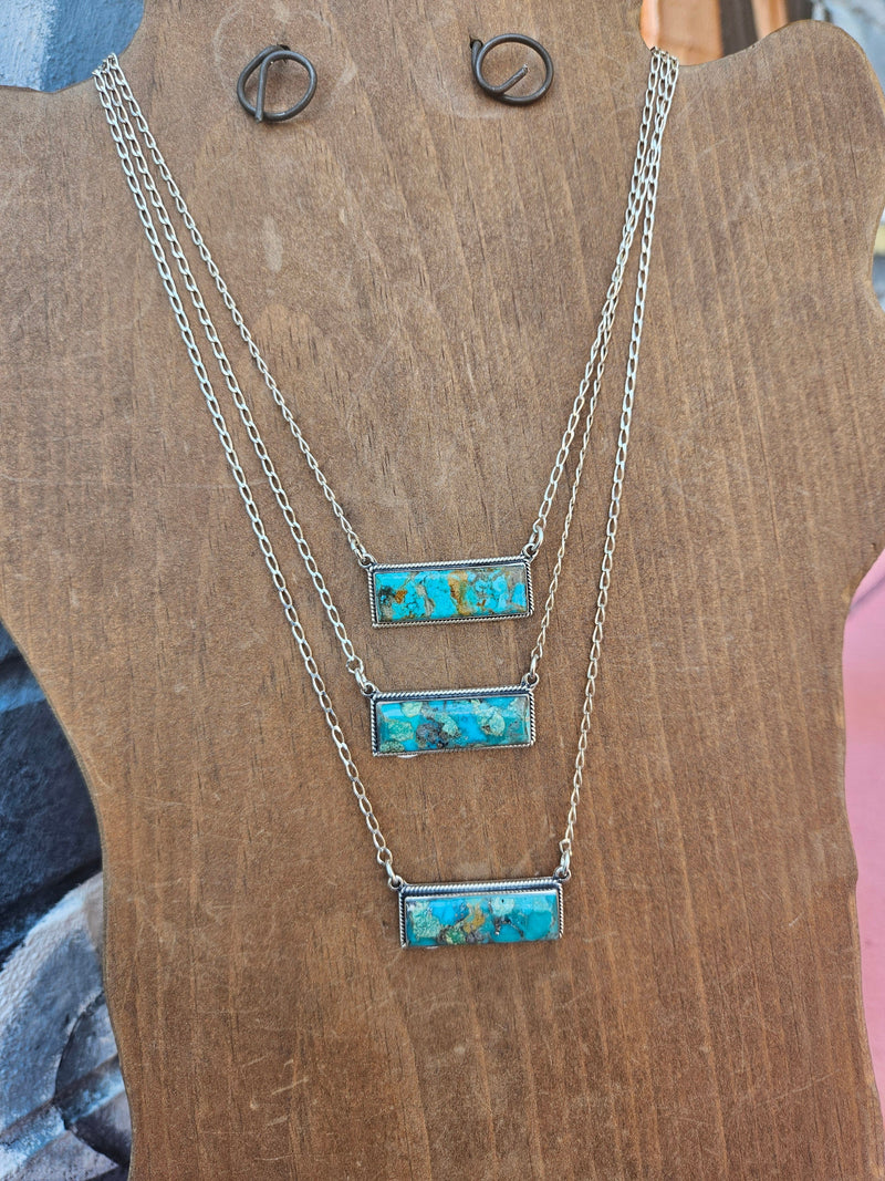 Wild Horse Boutique Jewelry Genuine Sonoma Turquoise Bar Necklace