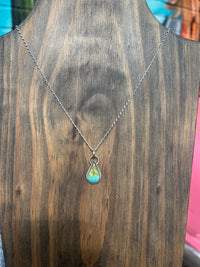 Wild Horse Boutique Jewelry Genuine Sonoma Turquoise Teardrop Necklace