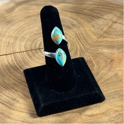 Wild Horse Boutique Jewelry Genuine Turquoise Two-Stone Ring