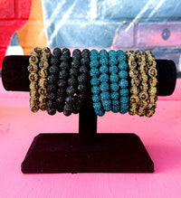 Wild Horse Boutique Jewelry Leopard and Rhinestones Bracelet